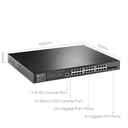 TL-SG3428MP | JetStream 28-Port Gigabit L2 Managed Switch with 24-Port PoE+ | Omada by TP-Link