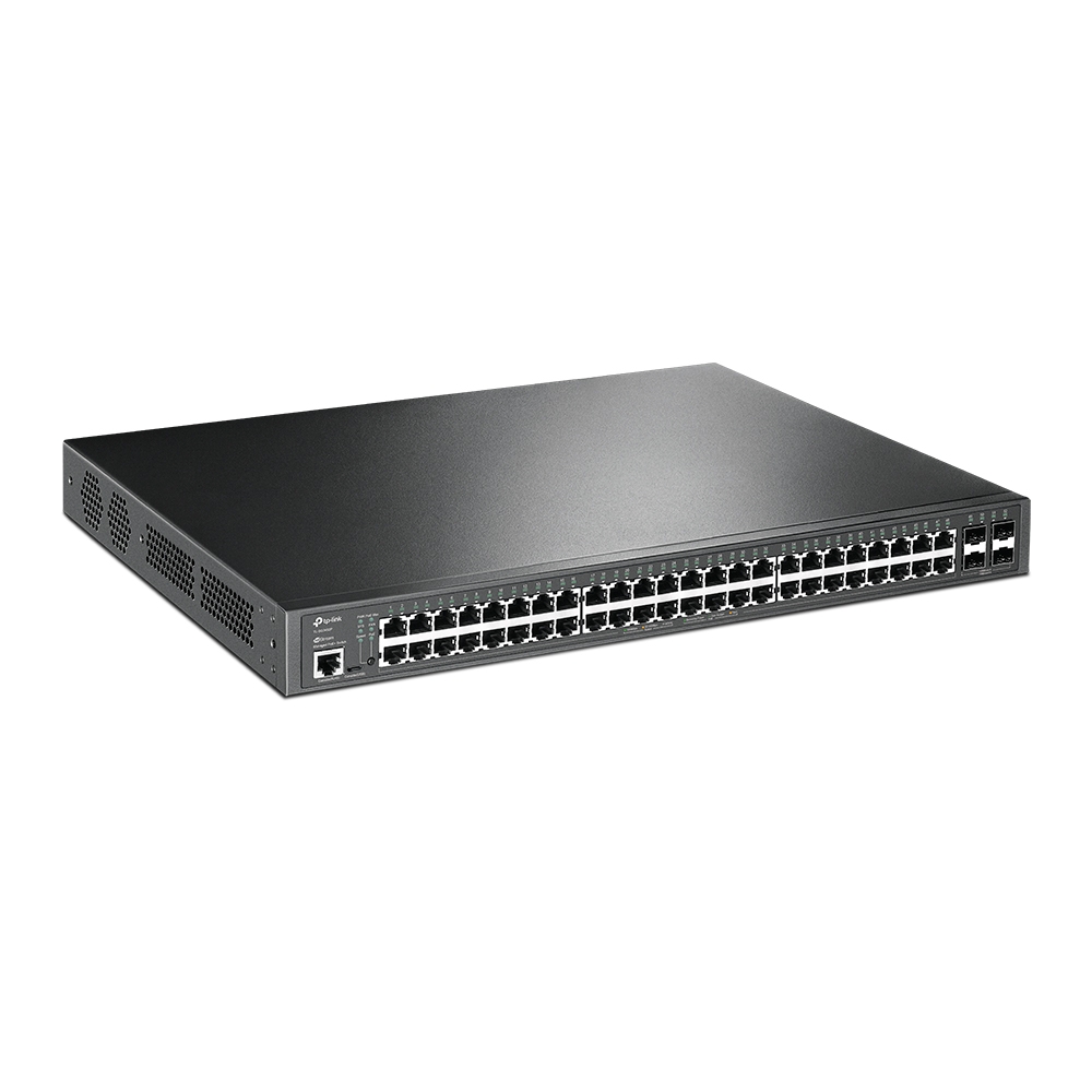 TL-SG3452P | JetStream 52-Port Gigabit L2+ Managed Switch with 48-Port PoE+