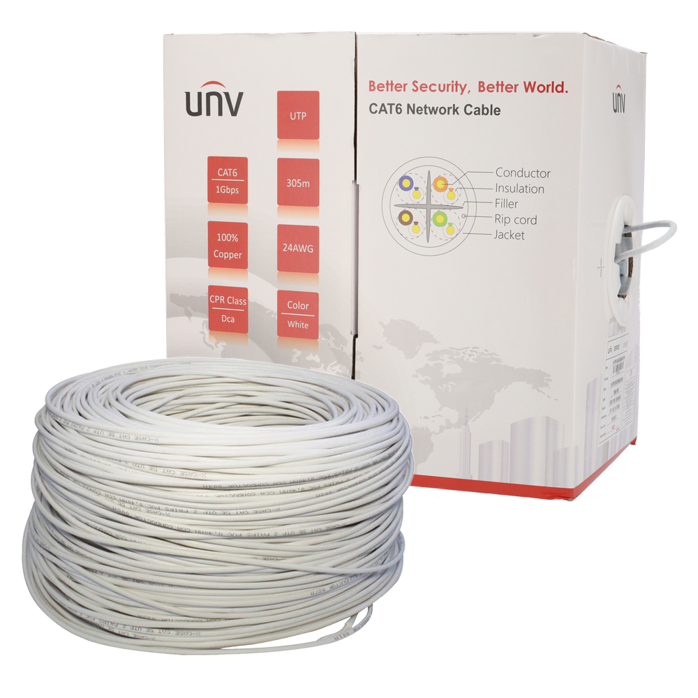 UV-UTP6-500-BC24AWG-DCA-R-W - Vista 2