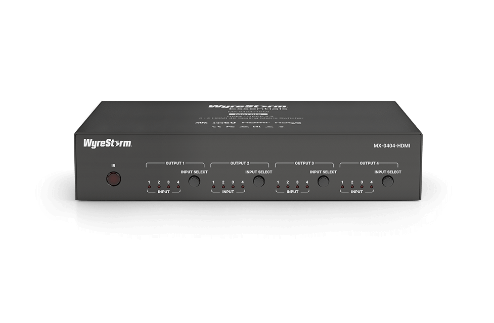 WyreStorm MX-0404-HDMI 4×4 4K Matrix Switcher – 18Gbps HDMI