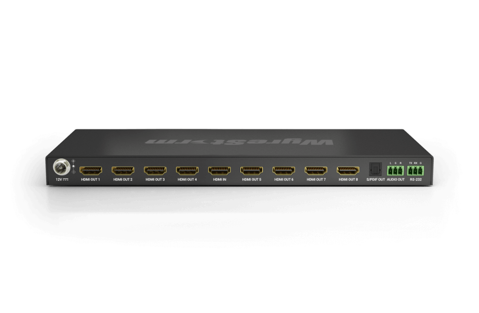 4K HDR 1:8 Splitter with Scaling Outputs - WyreStorm