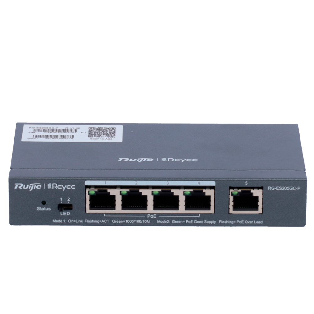RG-ES205GC-P | Reyee Switch PoE Cloud