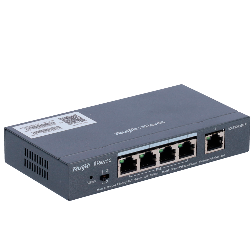 RG-ES205GC-P | Reyee Switch PoE Cloud