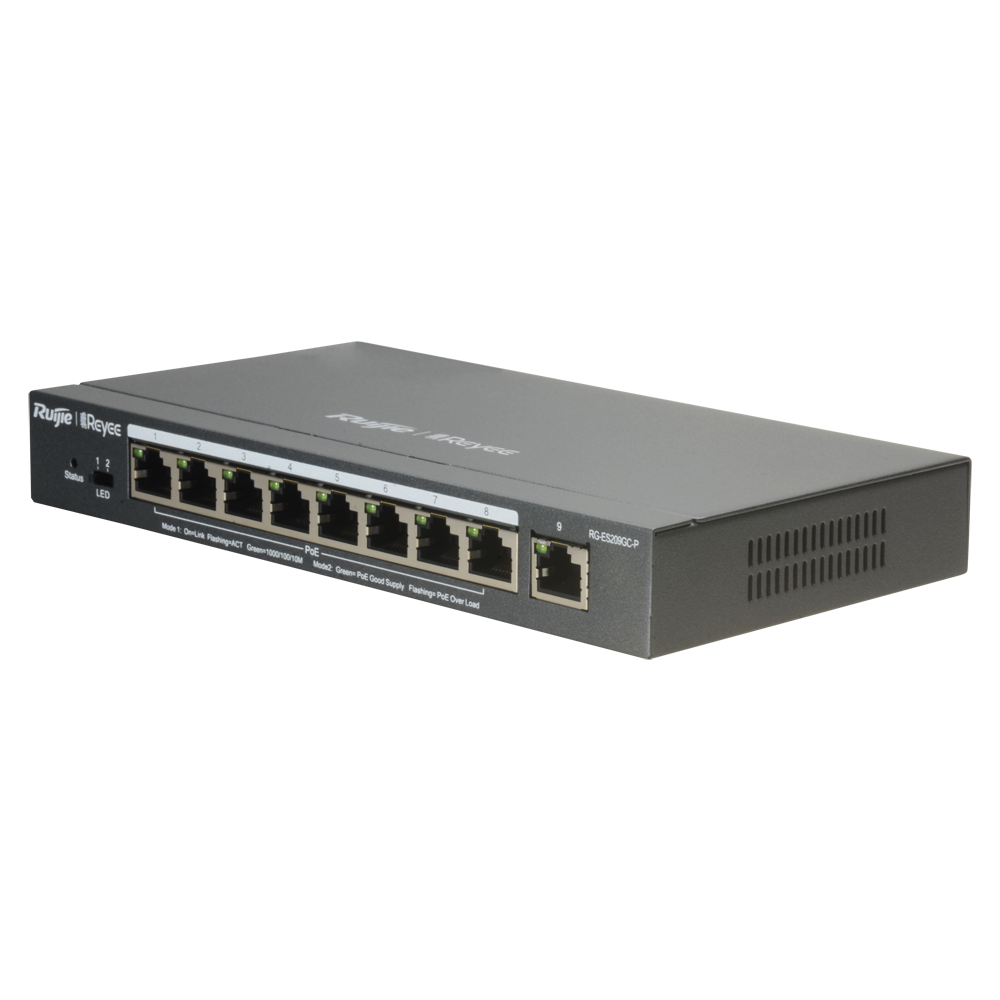 RG-ES209GC-P | Reyee Switch PoE Cloud