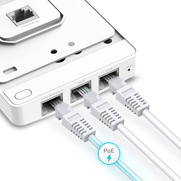 TP-Link EAP615-Wall | AX1800 Wall Plate WiFi 6 Access Point