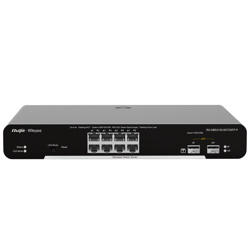 [V-RG-NBS3100-8GT2SFP-P] RG-NBS3100-8GT2SFP-P