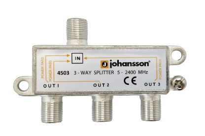 Wideband 3 way splitter