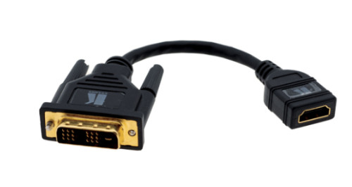 [M-969209] Kramer Electronics DVI-D (M) - HDMI (F) Negro