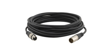 Kramer Electronics XLR Quad Style, 7.6m cable de audio 7,6 m XLR (3-pin) Negro