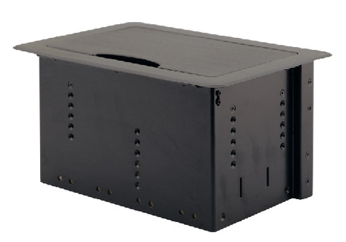 KRAMER CARCASA TBUS-10. SIN PLACA DE INSERCION. SIN MODULO DE ALIMENTACION. CONFIGURABLE. TAPA EN NEGRO ESCAMOTEABLE. (TBUS-10XL(B))