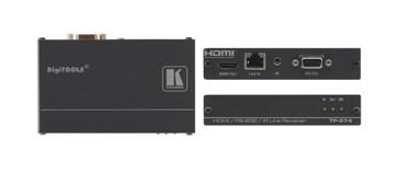Kramer Electronics TP-574 extensor audio/video Receptor AV Negro