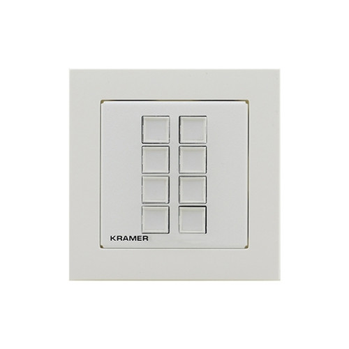 [M-1364052] KRAMER CONTROL 8–BUTTON ETHERNET AND KNET™ 1-GANG CONTROL KEYPAD, POE - RC-308/EU-80/86(W) (30-804701590)