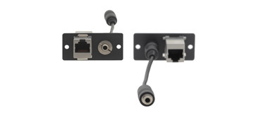 Kramer Electronics WA-45 conector 3.5mm (F), RJ−45 Gris