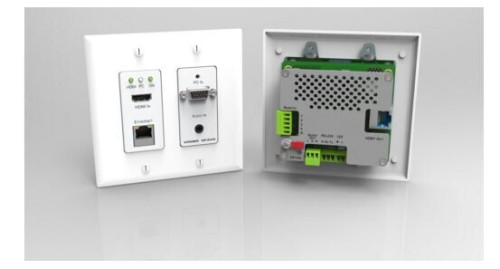 [M-1361446] KRAMER AVSM HDMI, VGA, RS-232, ETH & AUDIO HDBASET TX ACTIVE WALL PLATE - WP-20/EU(B)-86 (20-80332190)