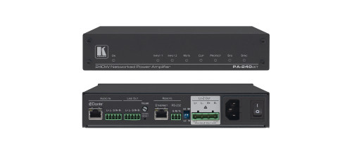 [M-1361420] Kramer Electronics PA-240Net 2.0 canales Rendimiento/fase Negro