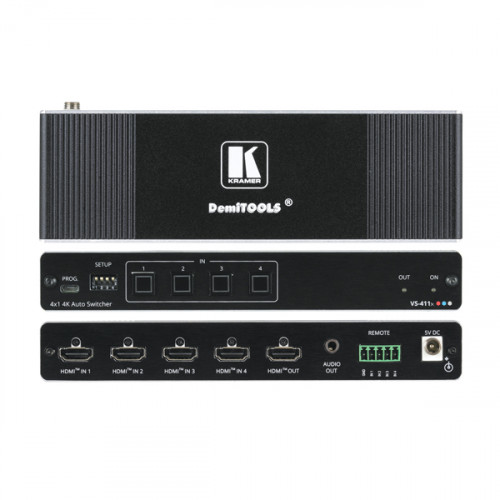 [M-1335124] KRAMER SELECTOR VS-411X AUTOMÁTICO 4K HDR HDMI 4X1