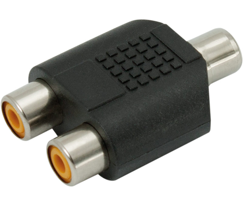 [MOL-CON323] CON323 - Adaptador RCA hembra a 2 hembras RCA