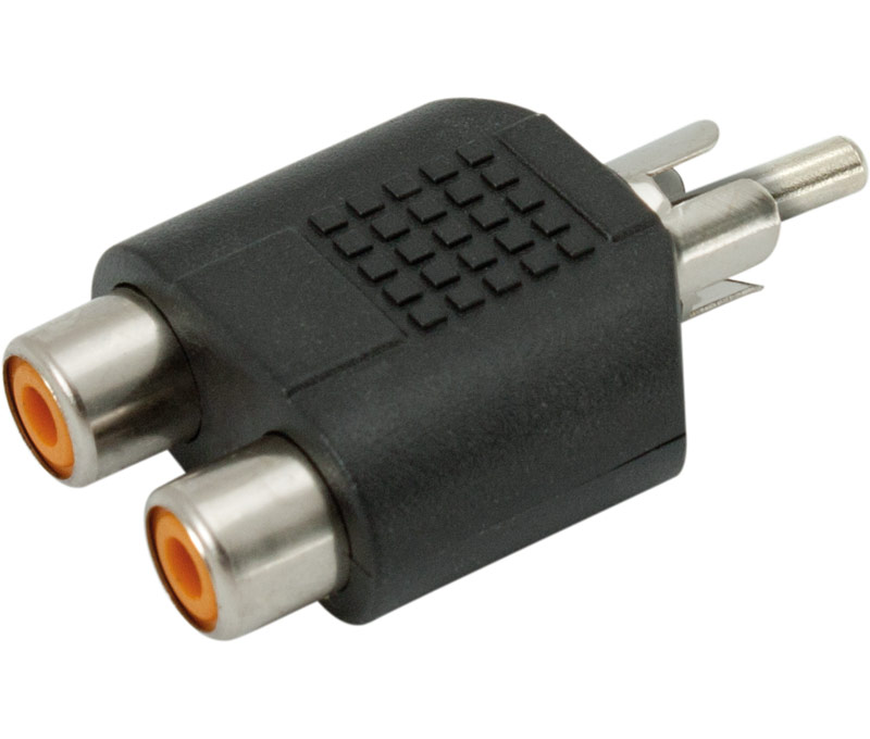 [MOL-CON324] CON324 - Adaptador RCA macho a 2 hembras RCA