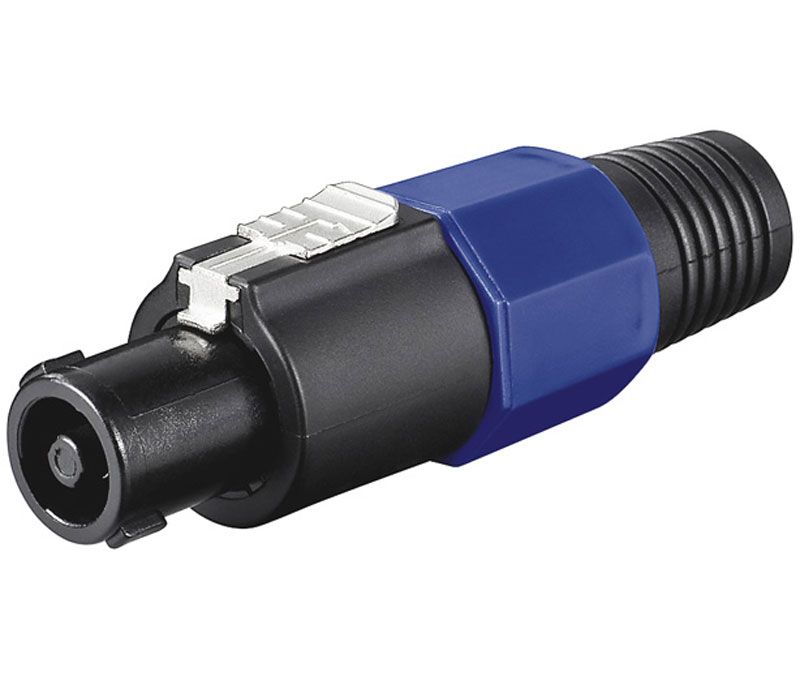 CON640 - Conector Speakon macho aéreo 4 pin con protector cable