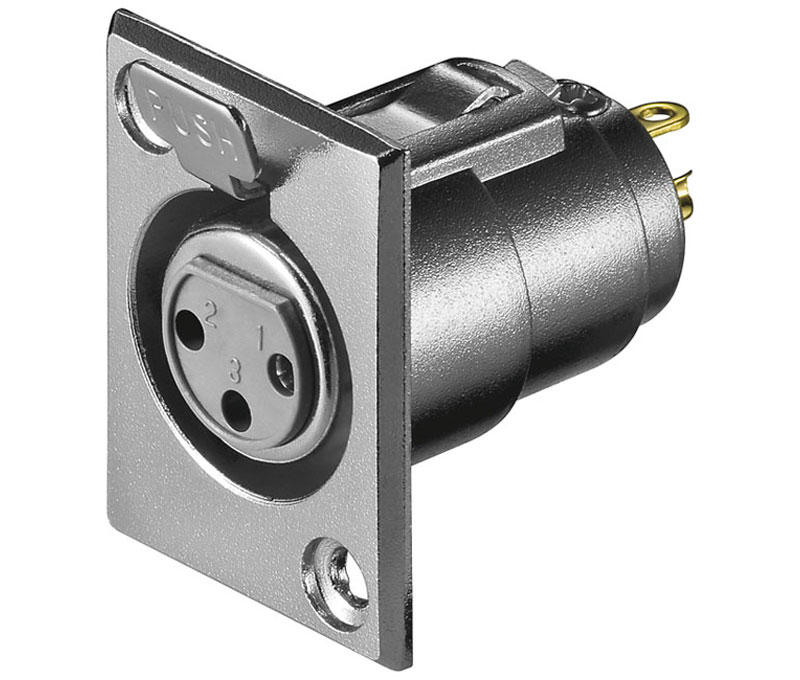 [MOL-CON644] CON644 - Conector Canon-XLR hembra 3 pin chasis