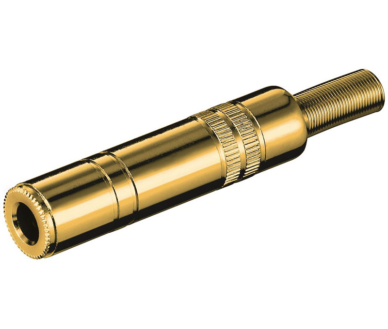 [MOL-CON696] CON696 - Jack hembra estéreo de 6,3mm dorado