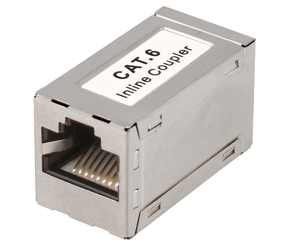 CON929 - Adaptador inline coupler RJ45 CAT6 FTP H-H