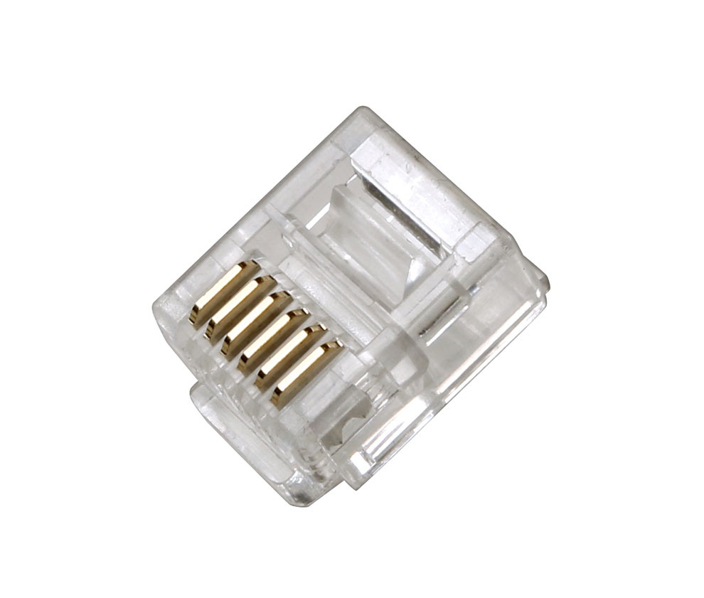 CON042 - Conector aéreo modular telefónico RJ12