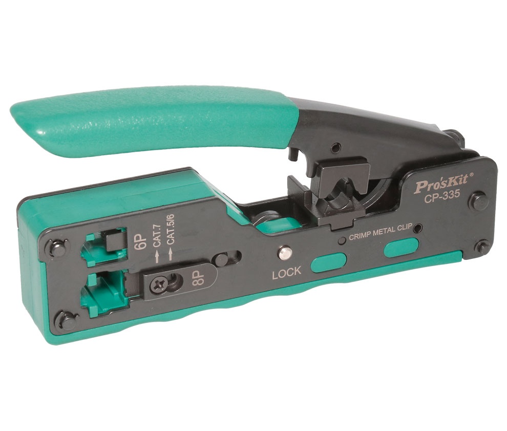 HRV335 - Crimpadora de conectotres modulares RJ11/12 y RJ45 Cat.7/6/5