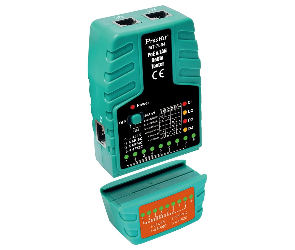 TESMT7064 - Tester para reder LAN Ethernet y PoE plus