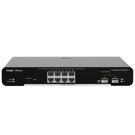 [V-RG-NBS3100-8GT2SFP-P] RG-NBS3100-8GT2SFP-P