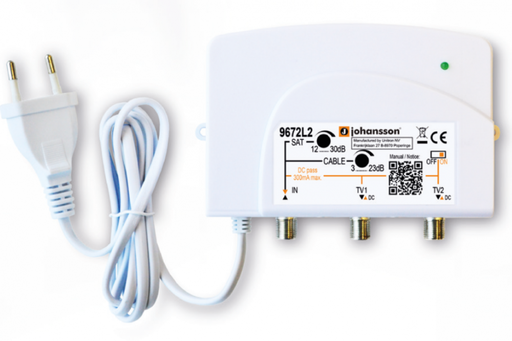 [ECO-9672L2] TV-SAT Indoor Amplifier (5G)