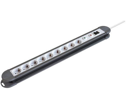 [MOL-MEL016] MEL016 - Regleta de 1E:9S Schuko con interruptor y protector
