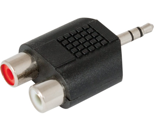 [MOL-CON317] CON317 - Adaptador Jack macho estéreo de 3,5mm a 2 hembras RCA